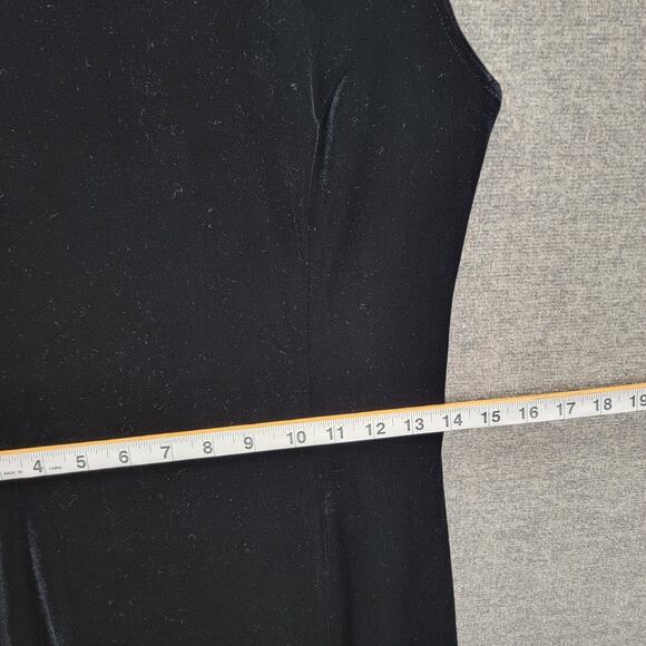 SCOTT McCLINTOCK BLACK VELVET LONG DRESS, SIZE 8 - Picture 6 of 7